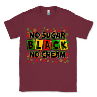 Burgundy no sugar no cream black Classic Tee - Zillion Design Studio