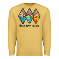 Antique Gold teach love inspire Premium Sweatshirt - JahusDesignShop
