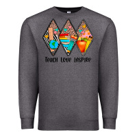 Charcoal Heather teach love inspire Premium Sweatshirt - JahusDesignShop