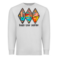 Dove Grey teach love inspire Premium Sweatshirt - JahusDesignShop