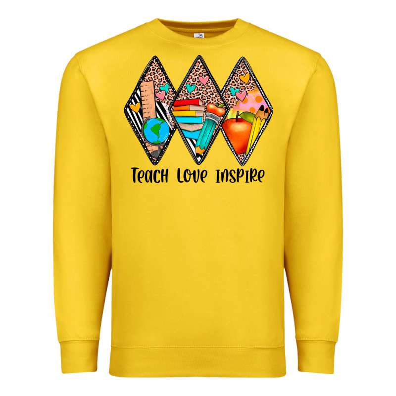 Teach Love Inspire Premium Sweatshirt by JahusDesignShop | Teevron