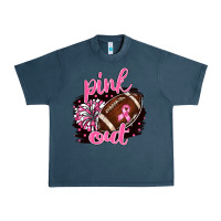 Midnight Navy pink out football Urban Heavy Tee - BarkalooDesign