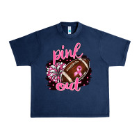 Navy pink out football Urban Heavy Tee - BarkalooDesign