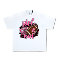 White pink out football Urban Heavy Tee - BarkalooDesign