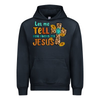 Navy let me tell you about my jesus Urban Hoodie - MaliasSmallBusiness