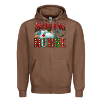 Chestnut santa is favorite nurse Zipper Hoodie - CowhideDigitalArt