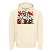 Sandshell santa is favorite nurse Zipper Hoodie - CowhideDigitalArt