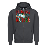 Smoke santa is favorite nurse Zipper Hoodie - CowhideDigitalArt