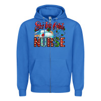 True Royal santa is favorite nurse Zipper Hoodie - CowhideDigitalArt