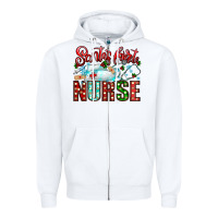 White santa is favorite nurse Zipper Hoodie - CowhideDigitalArt