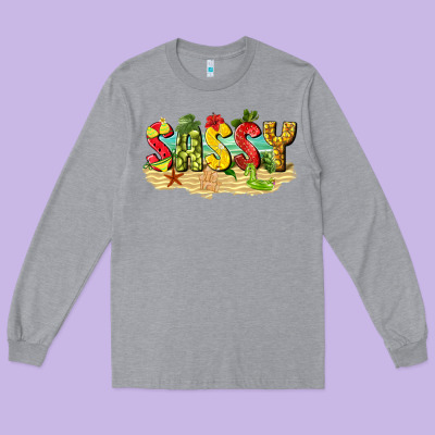 Sassy Beach Long Sleeve Tee Designed By Texasbilliewilder