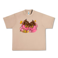 Burro Pink afro nails Urban Heavy Tee - RanaPortraitStore