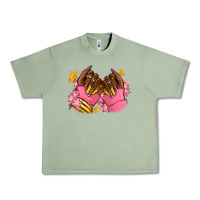 Oil Green Pink afro nails Urban Heavy Tee - RanaPortraitStore