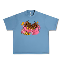 Pebble Blue Pink afro nails Urban Heavy Tee - RanaPortraitStore