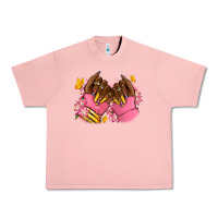 Salmon Pink afro nails Urban Heavy Tee - RanaPortraitStore