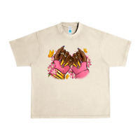 Sandshell Pink afro nails Urban Heavy Tee - RanaPortraitStore
