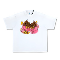 White Pink afro nails Urban Heavy Tee - RanaPortraitStore