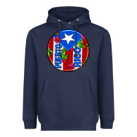 Navy puerto rico coasters Heavyweight Hoodie - AdoDesignShop
