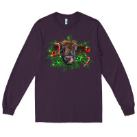 Plum Christmas highland calf Long Sleeve Tee - RanaPortraitStore