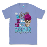 Colony Blue tis the season winter skull Classic Tee - FaDigitalArtStudio
