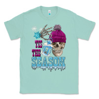 Seafoam tis the season winter skull Classic Tee - FaDigitalArtStudio