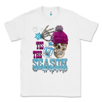 White tis the season winter skull Classic Tee - FaDigitalArtStudio