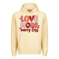 Pina Colada love more worry less Premium Hoodie - MaliasSmallBusiness