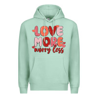 Seafoam love more worry less Premium Hoodie - MaliasSmallBusiness