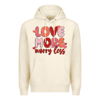 Love More Worry Less Premium Hoodie | Teevron