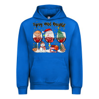 Cobalt tipsy and bright christmas Urban Hoodie - MaliasSmallBusiness