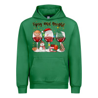 Emerald tipsy and bright christmas Urban Hoodie - MaliasSmallBusiness
