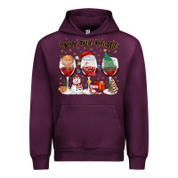 Mauve Wine tipsy and bright christmas Urban Hoodie - MaliasSmallBusiness