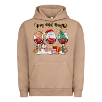 Pigment Burro tipsy and bright christmas Urban Hoodie - MaliasSmallBusiness
