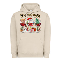 Pigment French Oak tipsy and bright christmas Urban Hoodie - MaliasSmallBusiness