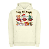 Pigment Pistachio tipsy and bright christmas Urban Hoodie - MaliasSmallBusiness