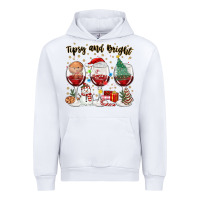 White tipsy and bright christmas Urban Hoodie - MaliasSmallBusiness