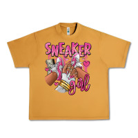 Peanut Butter Pink and white sneaker girl Urban Heavy Tee - RanaPortraitStore