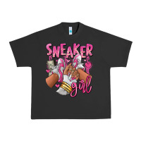 Pigment Black Pink and white sneaker girl Urban Heavy Tee - RanaPortraitStore