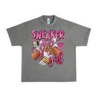 Tornado Pink and white sneaker girl Urban Heavy Tee - RanaPortraitStore