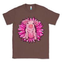 Chestnut pink sunflower pig Classic Tee - RanaPortraitStore