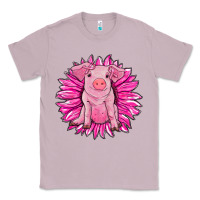 Lilac pink sunflower pig Classic Tee - RanaPortraitStore