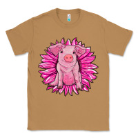 Toasted Coconut pink sunflower pig Classic Tee - RanaPortraitStore