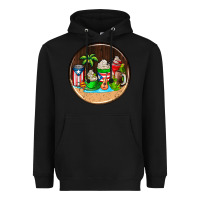 Black puerto rico coasters Heavyweight Hoodie - AdoDesignShop
