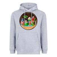Heather Grey puerto rico coasters Heavyweight Hoodie - AdoDesignShop