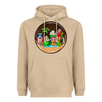 Mushroom puerto rico coasters Heavyweight Hoodie - AdoDesignShop
