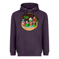 Plum puerto rico coasters Heavyweight Hoodie - AdoDesignShop