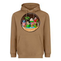 Toasted Coconut puerto rico coasters Heavyweight Hoodie - AdoDesignShop