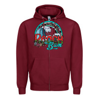 Burgundy beach bum Zipper Hoodie - SublimationCraftShop
