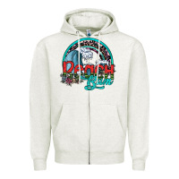 Oatmeal Heather beach bum Zipper Hoodie - SublimationCraftShop