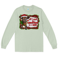 Matcha all i want for christmas is a cow highland calf Long Sleeve Tee - RanaPortraitStore